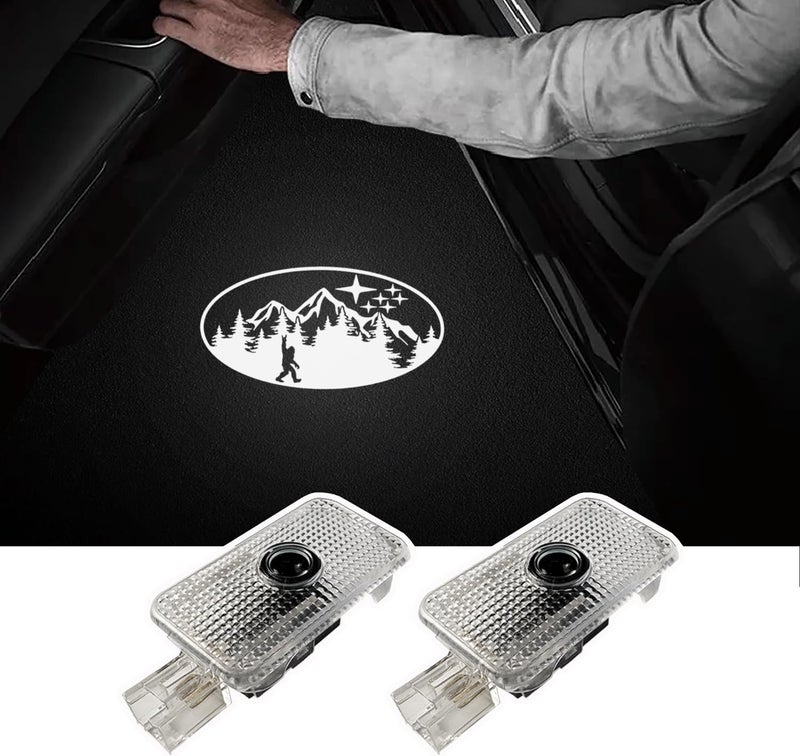 MXGAIC Car Door Logo Lights Puddle Lights Compatible with Forester Outback Ascent Legacy LED Projector Door Shadow Light Accessories (P1) - Image 1